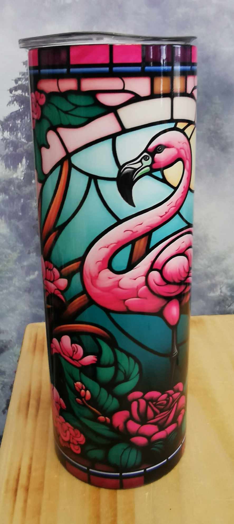 Gourde isotherme 20 oz. - Flamant rose